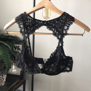 Black Lace Lingerie Bra 34C